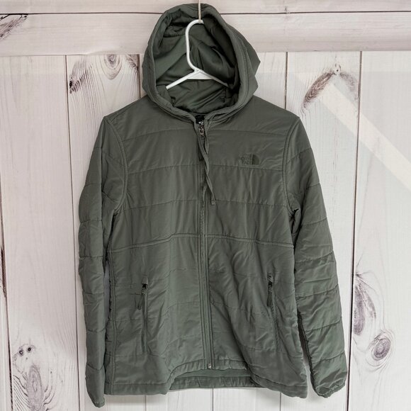 The North Face Mountain Sweatshirt Hoodie Women’s Medium Green EUC - Picture 1 of 11